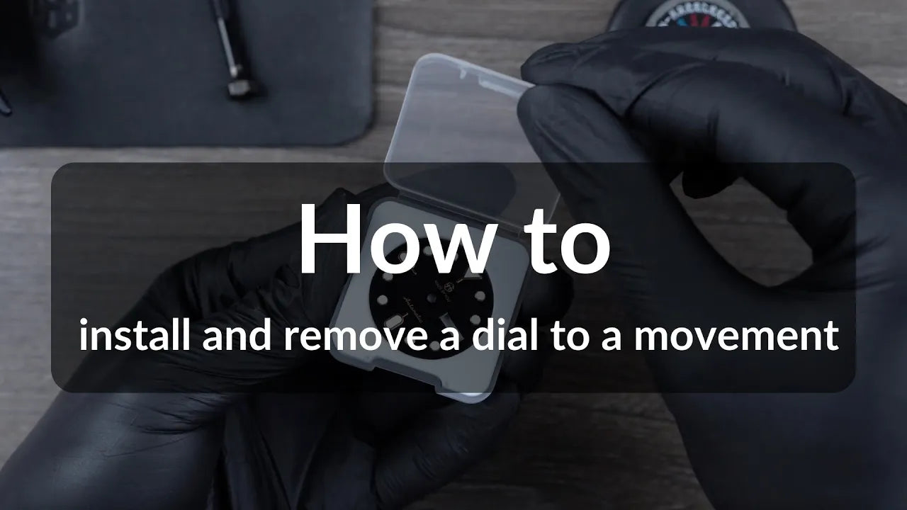 No. 1 - How to install and remove a dial to a movement by TMI - Seiko