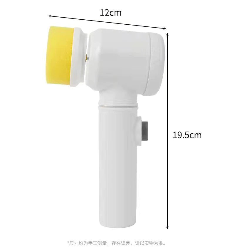 Electric Cleaning Brush Bathroom Wash Brush Kitchen Cleaning Tool USB 5-in-1 Handheld Bathtub Brush Electric Brush Cleaner Sink
