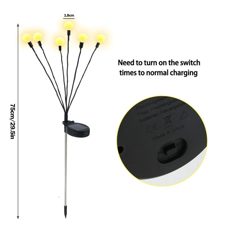 Solar LED Light Outdoor Garden Decoration Landscape Lights Firework Firefly Garden Lights Lawn Garden Decor Solar Light