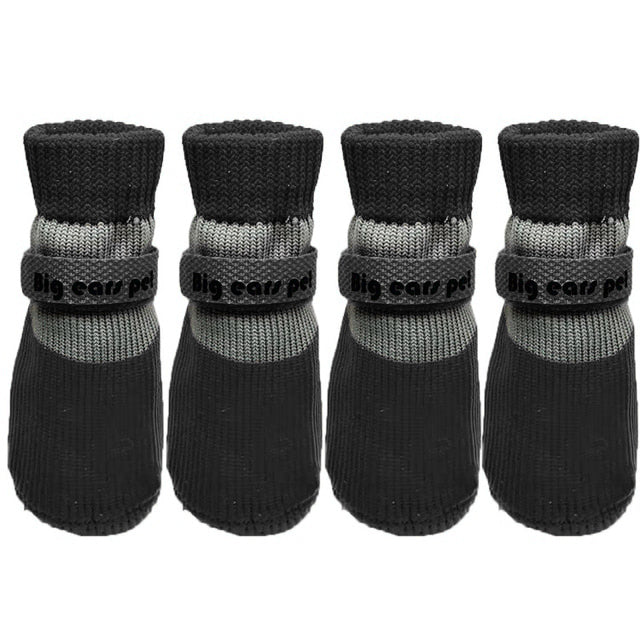 New model 4pcs/set Dog Socks Outdoor Anti-Slip Waterproof Paw