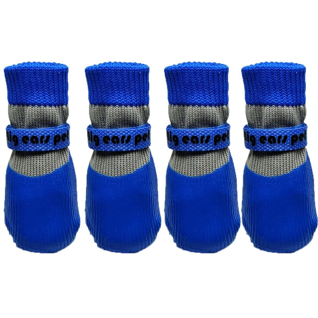 New model 4pcs/set Dog Socks Outdoor Anti-Slip Waterproof Paw