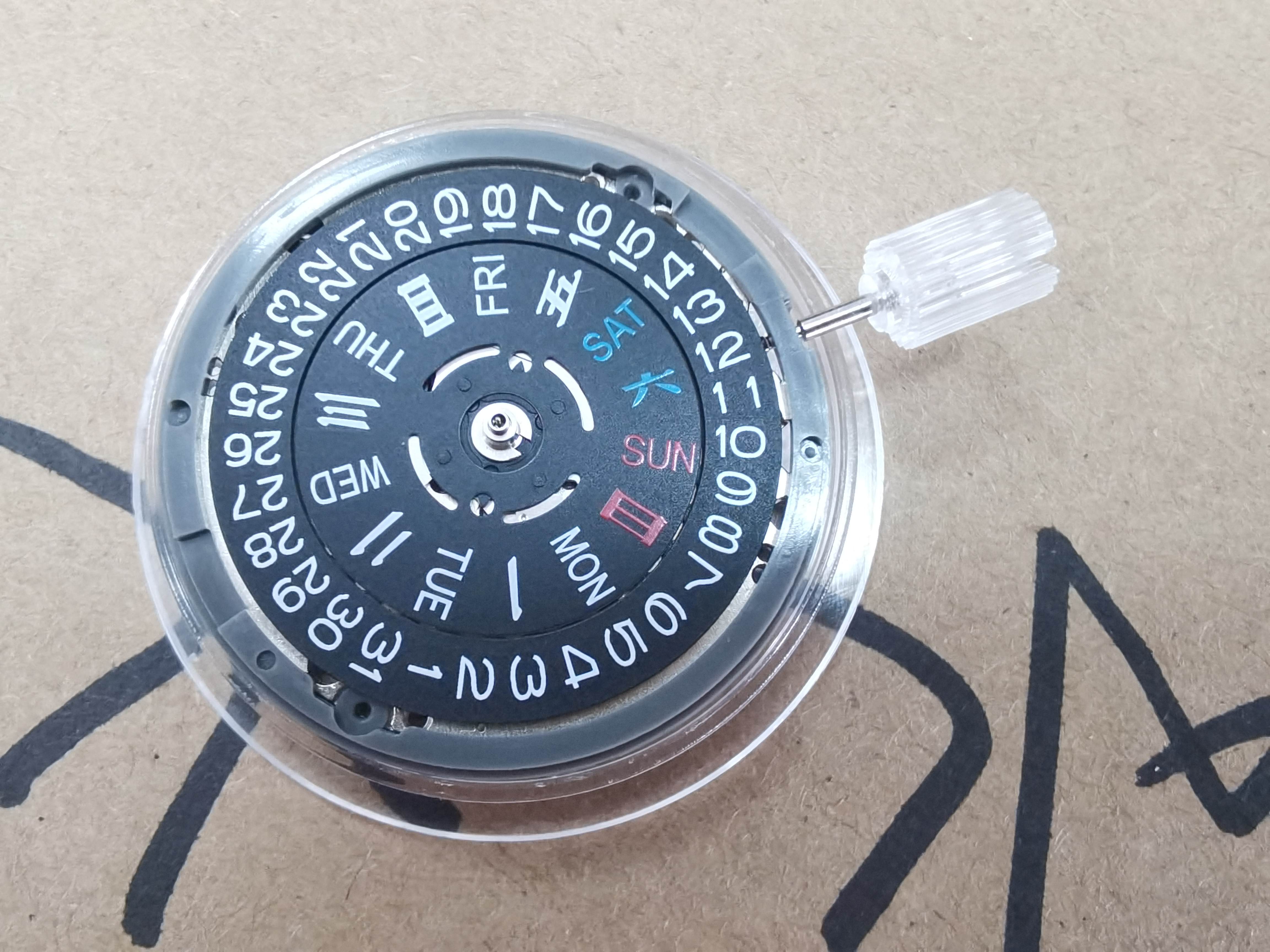 NH36A Automatic Movement Black Date Wheel For NH36 Date at 3'/3.8'