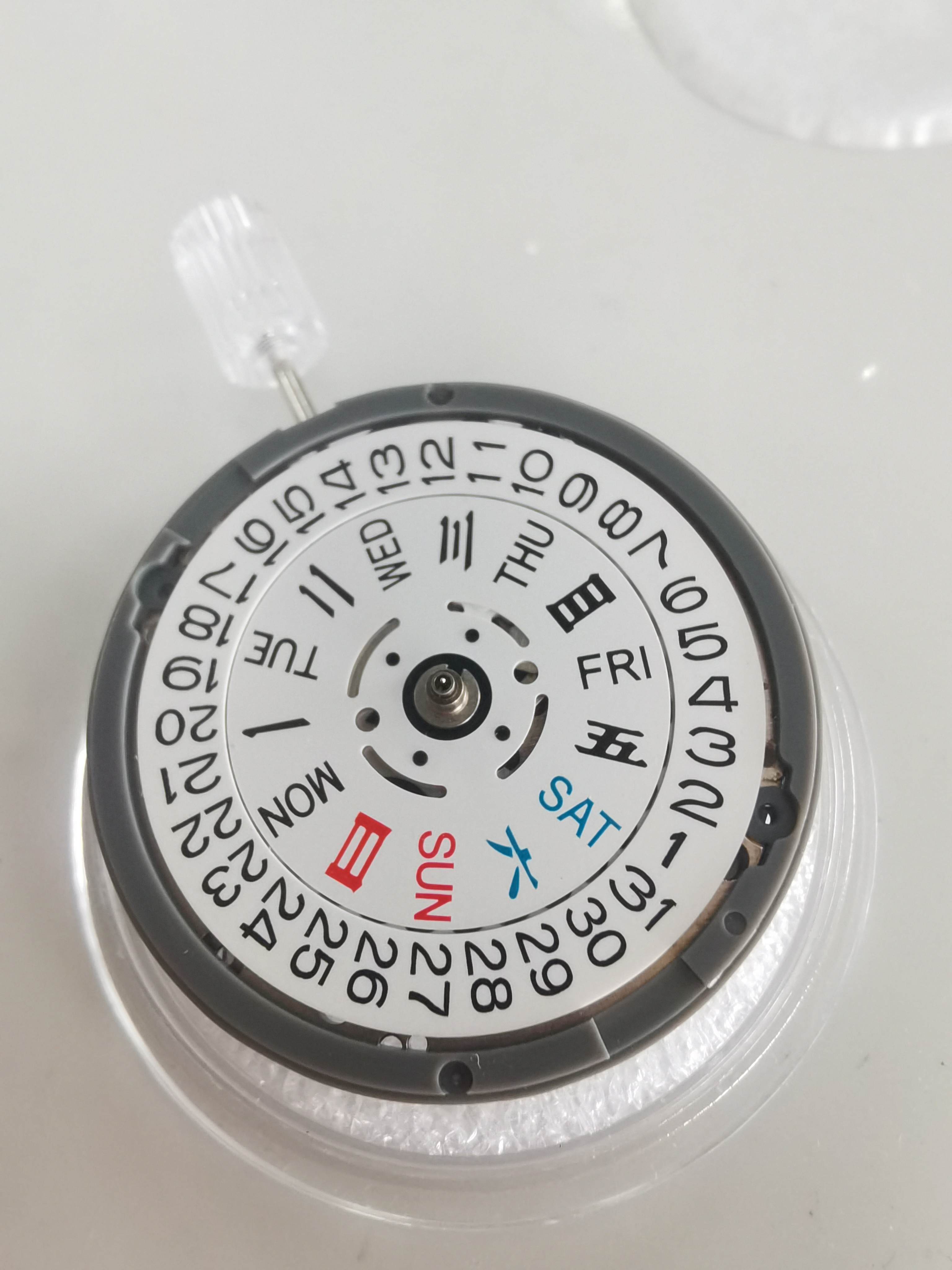 NH36A Automatic Movement Black Date Wheel For NH36 Date at 3'/3.8'
