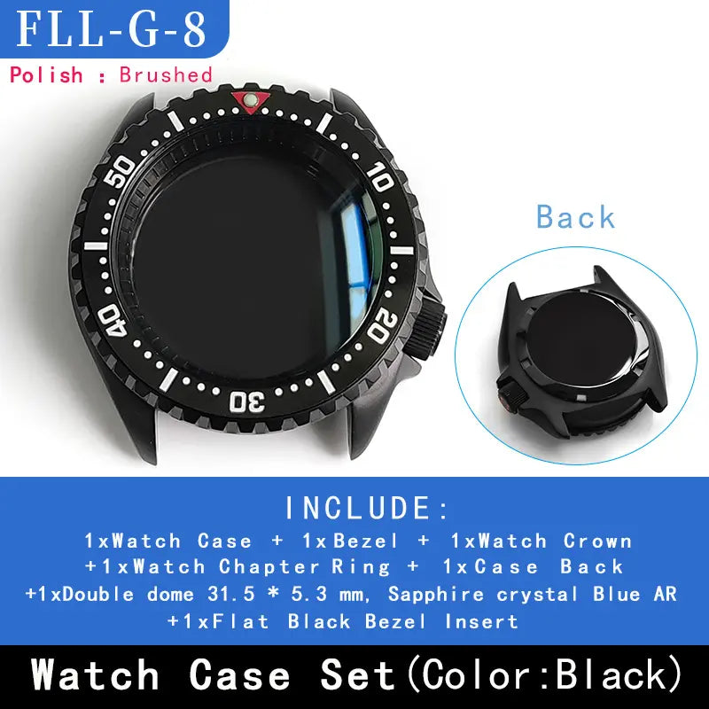 Watch Case 3.8' With Ceramic Bezel Insert Stainless Steel For SEIKO SKX007 009 20ATM Diving