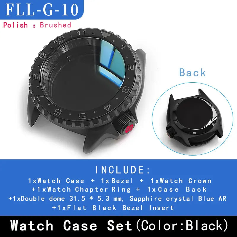 Watch Case 3.8' With Ceramic Bezel Insert Stainless Steel For SEIKO SKX007 009 20ATM Diving