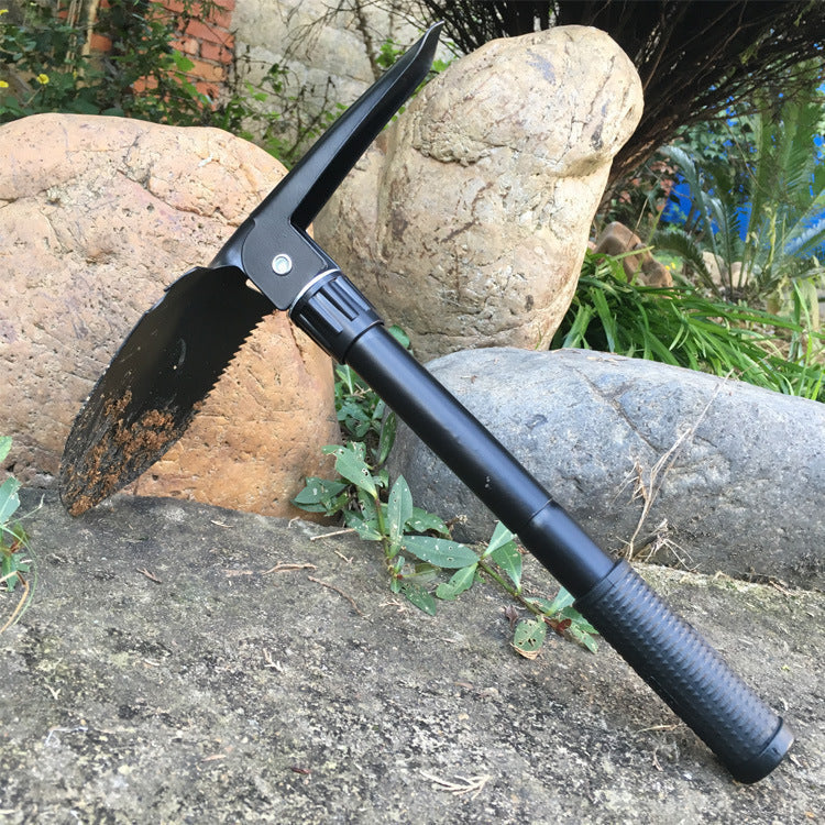 Multi-functional Foldable Shovel for Outdoor Activities with Compass Handle