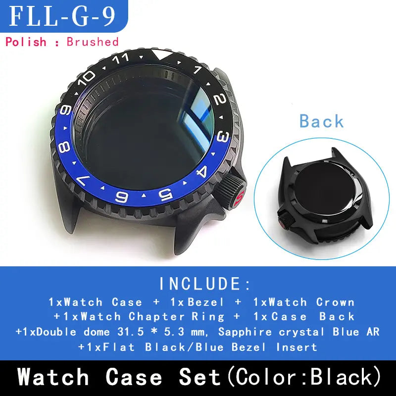 Watch Case 3.8' With Ceramic Bezel Insert Stainless Steel For SEIKO SKX007 009 20ATM Diving