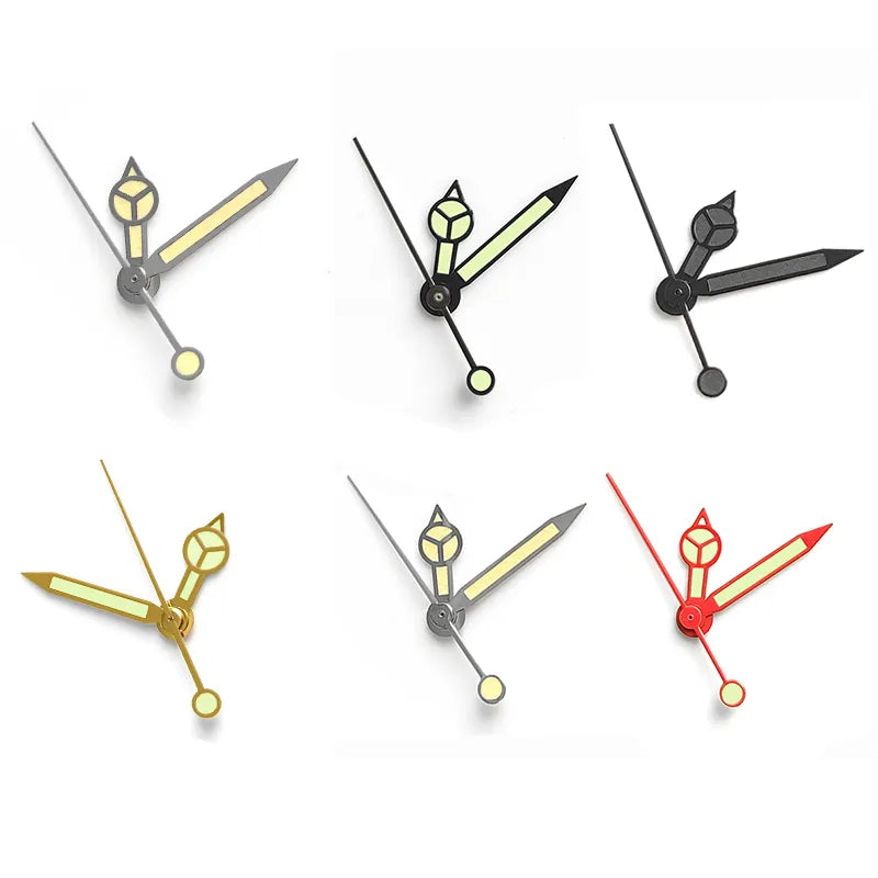 Watch Hands Green Luminous Fit NH35 NH36 Movement For Seiko