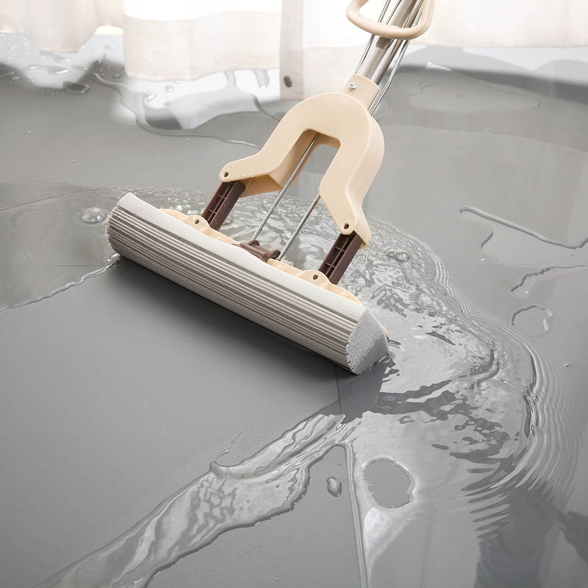 Floor Mop Sponge Mop Twist The Water Mop Microfibre Nozzle Self-squeezing without Hand Washing Bathroom Kitchen Cleaning Tool