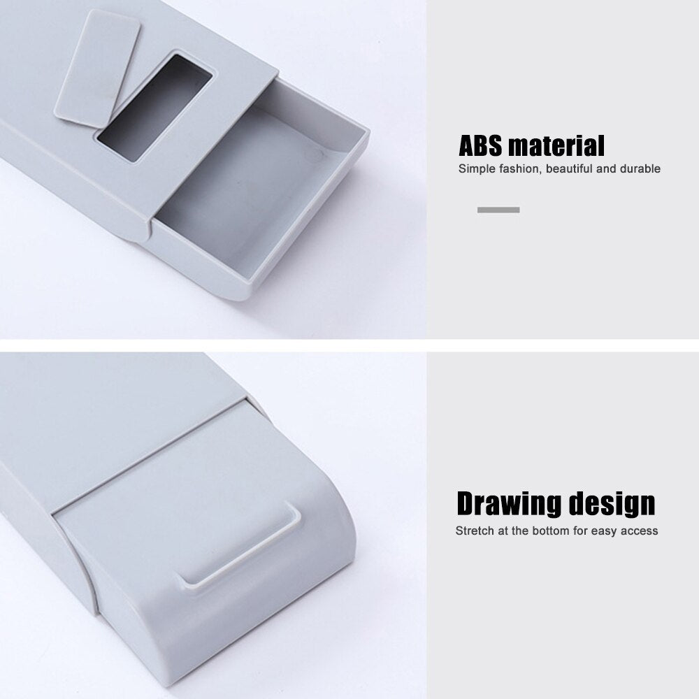 Self-Adhesive Storage Drawer Under Desk Pencil Tray Remote Control Key Mask