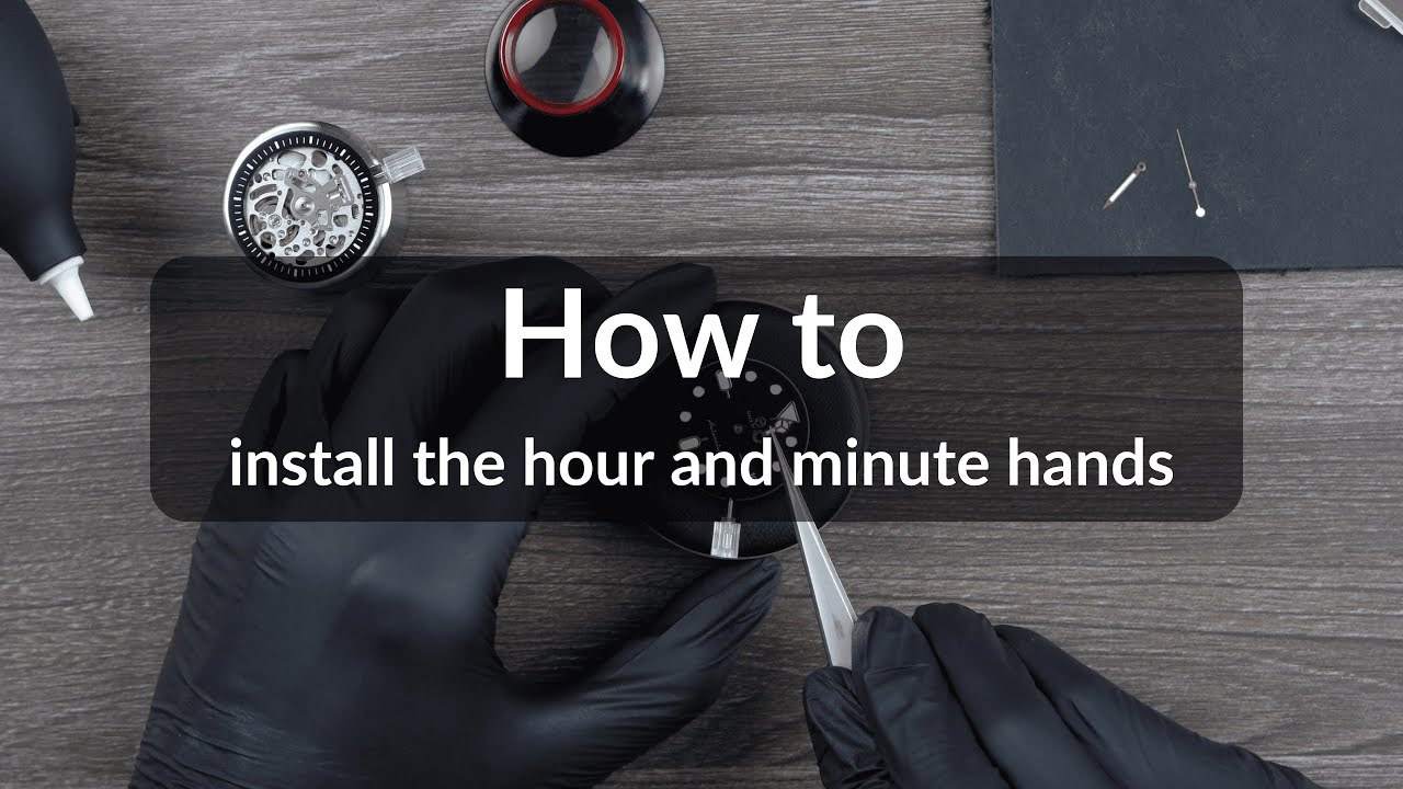 No. 3 - Watch Hand Assembly Instructions - Part 1: Hour & Minute Hands (Movements with Day and Date)