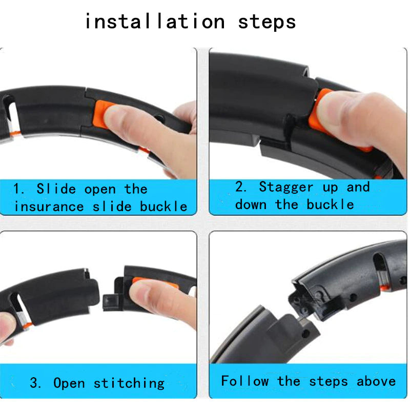 Smart hula hoop vibrato with the same net red belly men and women will not fall off the beautiful waist detachable fixed lazy hula hoop