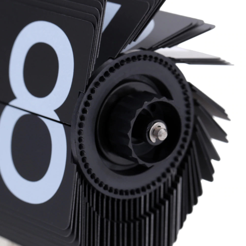 WoneNice Retro Digital Flip Down Clock - Internal Gear Operated