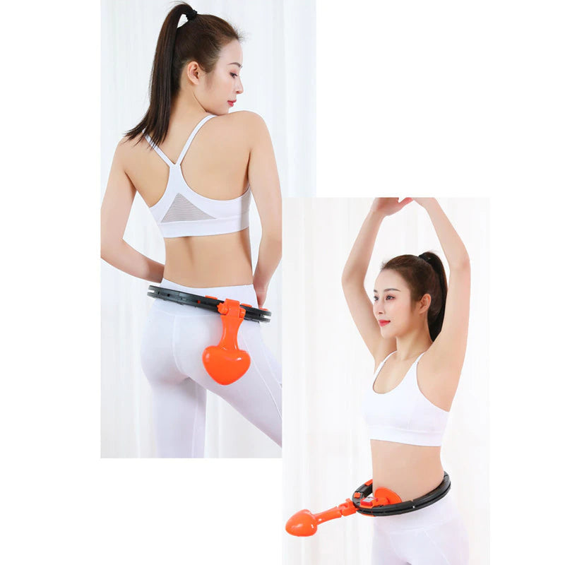 Smart hula hoop vibrato with the same net red belly men and women will not fall off the beautiful waist detachable fixed lazy hula hoop