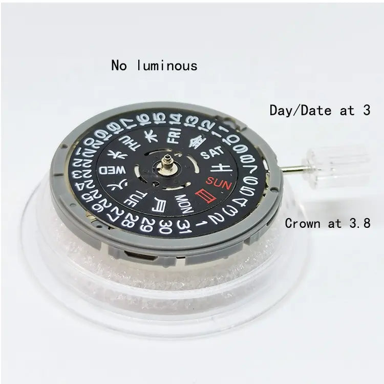 NH36A Automatic Movement Black Date Wheel For NH36 Date at 3'/3.8'
