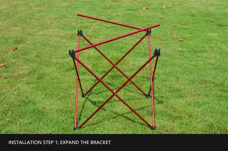 Outdoor Aluminum Alloy Folding Table for Camping or Barbecue