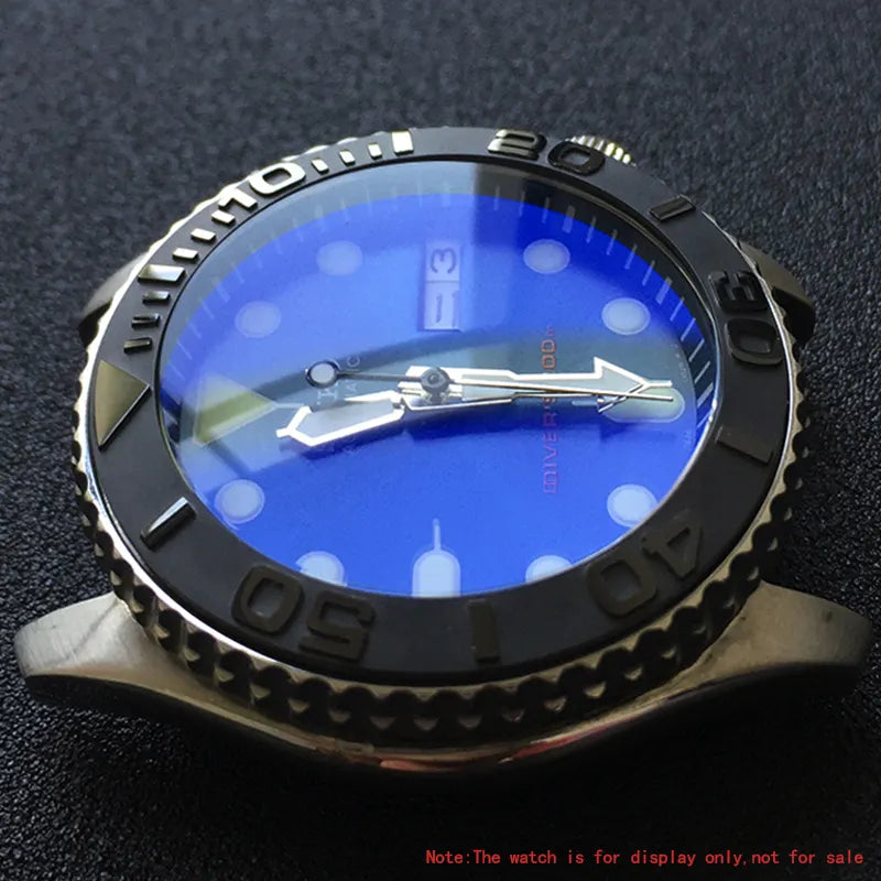 Sapphire glass forSeiko SKX007 SPRD 31.5*30.5*5.5mm for Sloping Ceramic Bezel