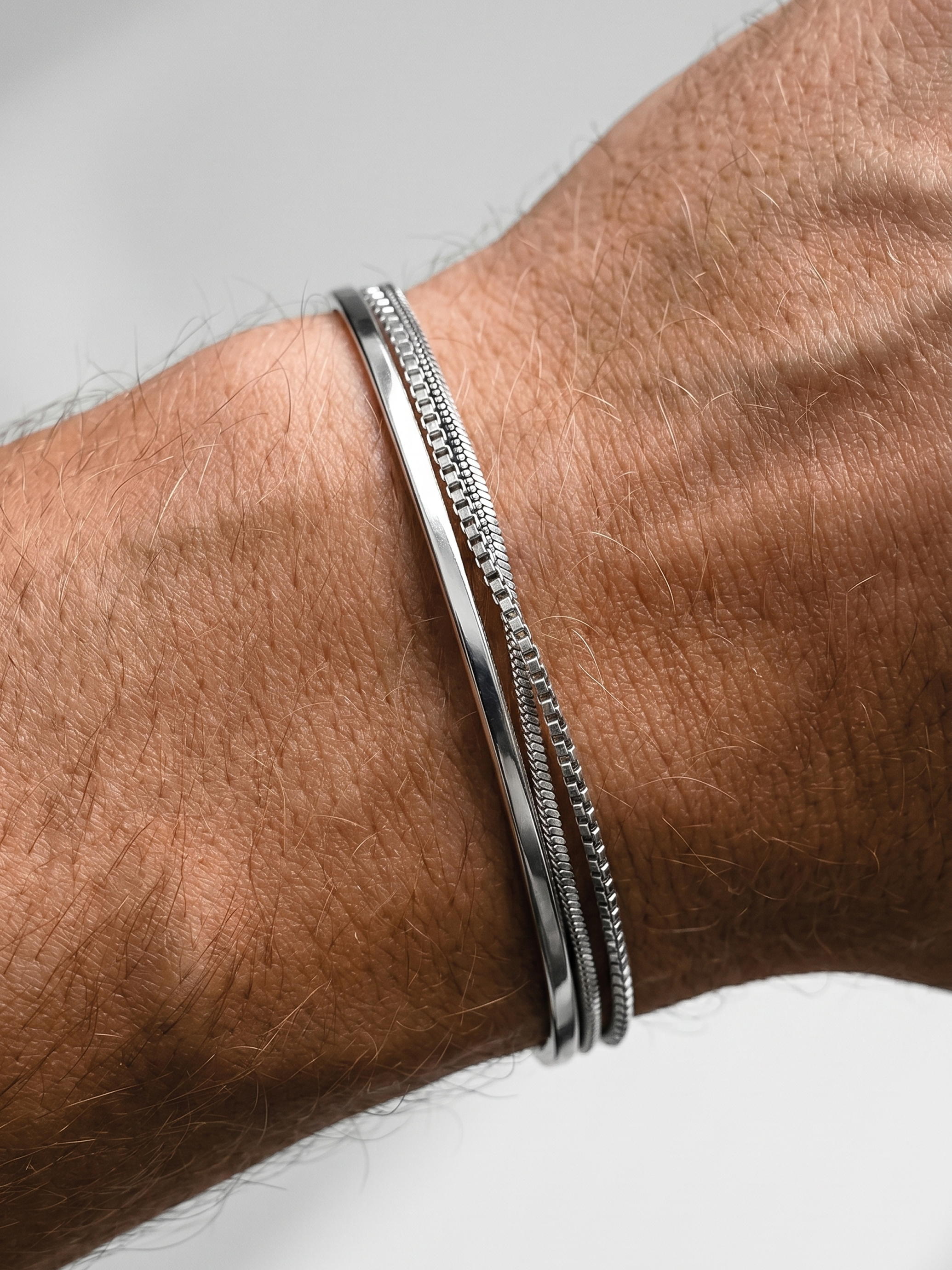 3x Minimal Stack Set - Silver