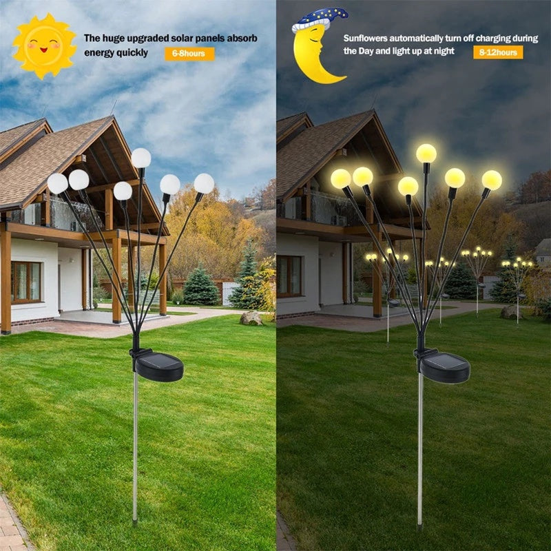 Solar LED Light Outdoor Garden Decoration Landscape Lights Firework Firefly Garden Lights Lawn Garden Decor Solar Light