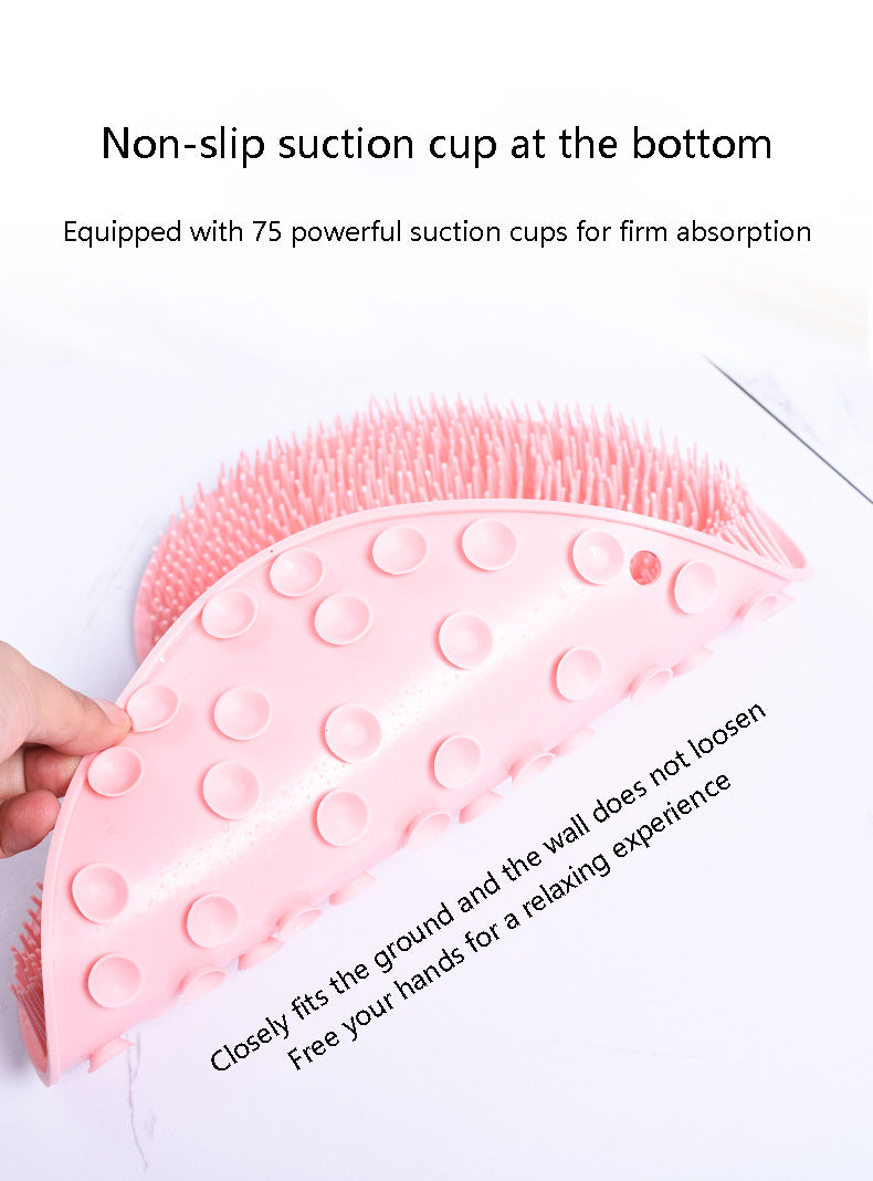 Silicone Foot Massag Brush Shower Massage Bathroom Non-slip Bath Mat Foot Anti-slip Mat scrubber