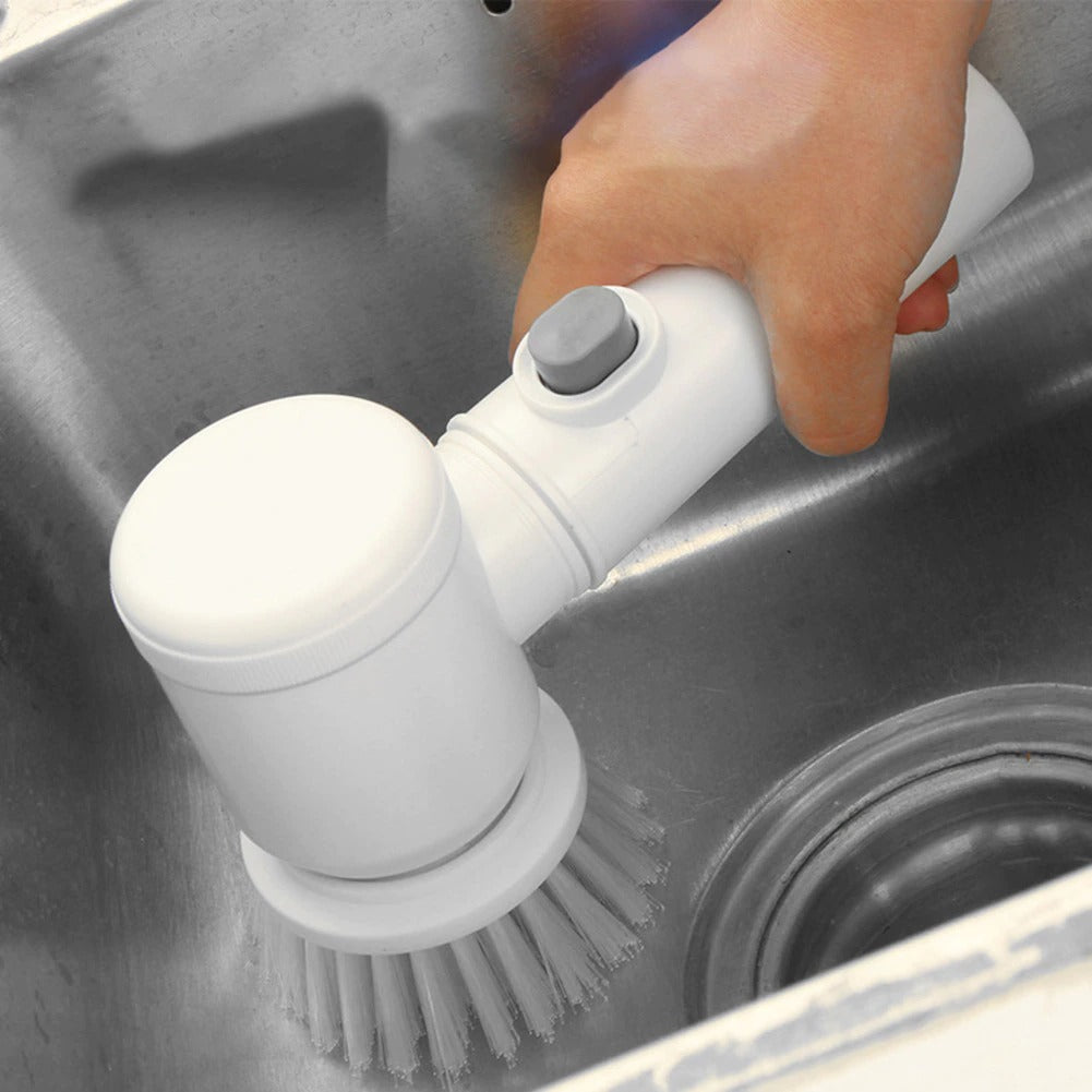 5-in-1 Handheld Bathtub Brush Kitchen Bathroom Electric Cleaning Brush Washing Toilet Tub Home Sink Cleaning Tools