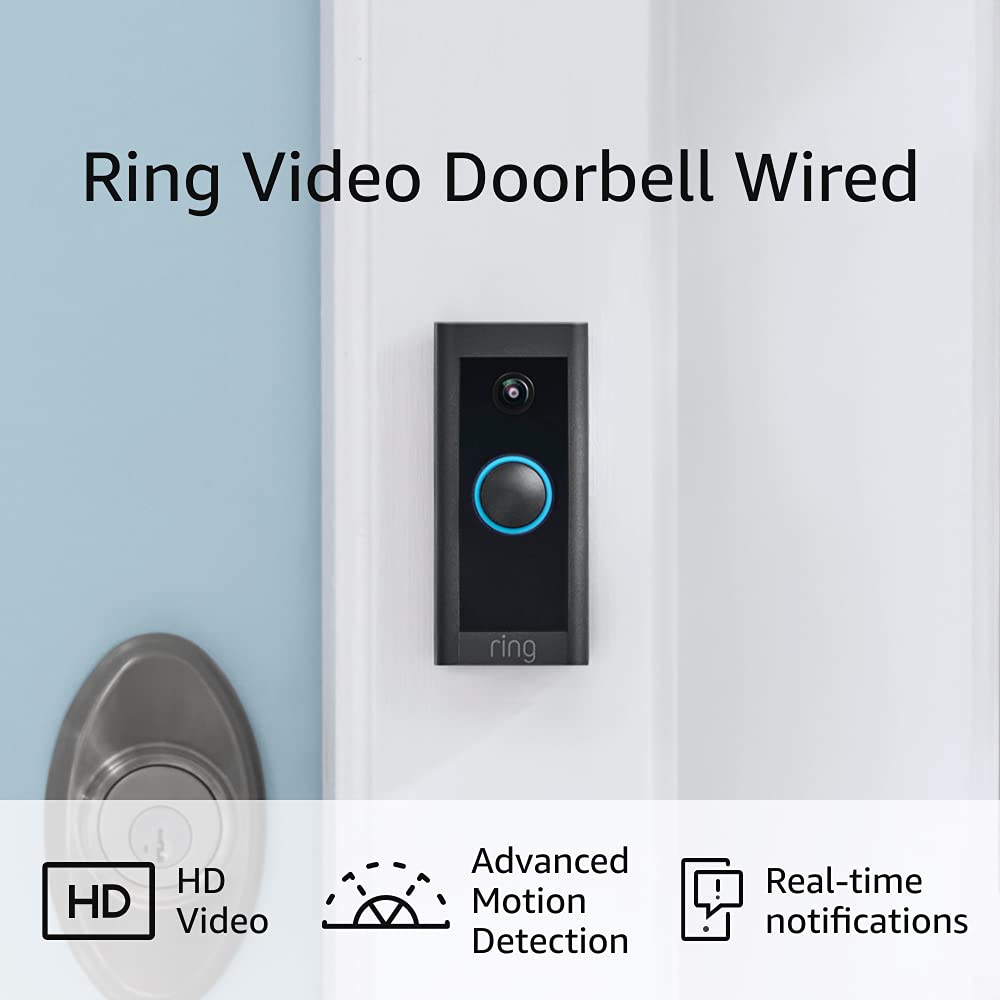 2021 Ring Video Doorbell Wired + Ecko Dot